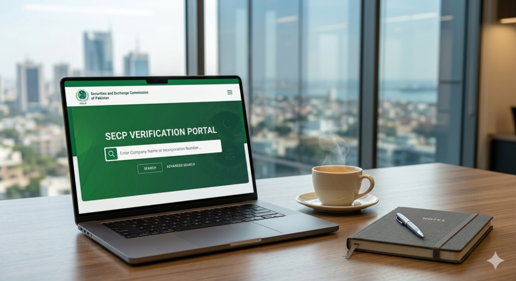 how to check register company in secp online pakistan 2026